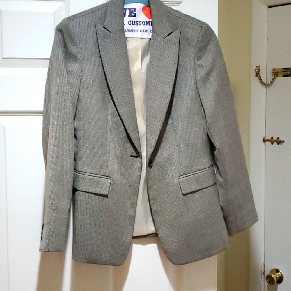 Calvin Klein Tweed Wool Blend Blazer Size 6